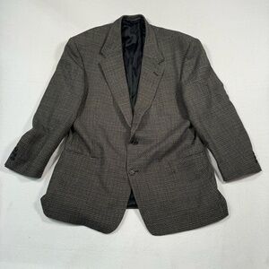 Daniel Hechter Suit Jacket Mens 44S Gray Tweed Wool Blazer Sport Coat